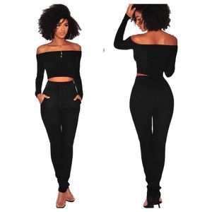 Sexy black two piece. Sizes- S. M. L. XL. 2X 3X.